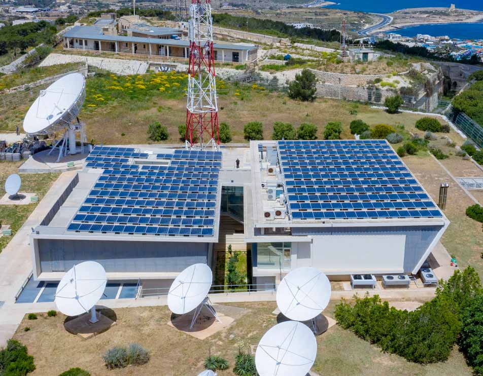 aerial view fo the melita data centre in madliena